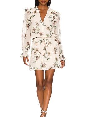 PAIGE Pomello Silk Floral Mini Dress Size Medium